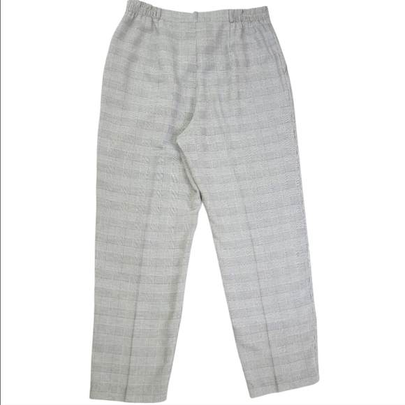 Lana Lee Womens Black and White Herringbone High Waist Buissness Pants Size 16 - Picture 3 of 13
